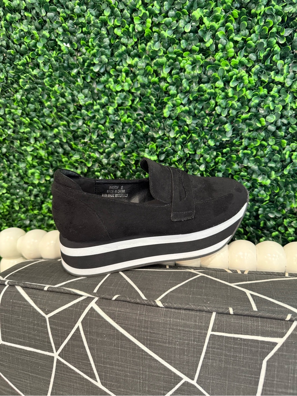 New Corkys Sheesh Black Platform Loafers